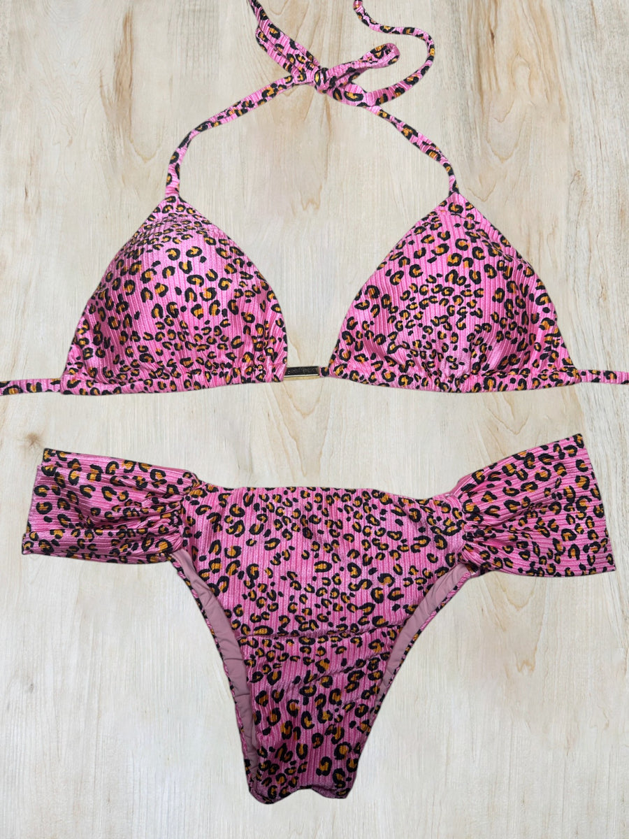 Pink Wild Leopard Bikini Set – Sunshine Brazilian Beachwear