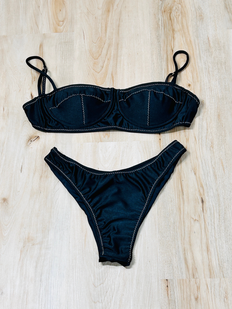 Push up Top with Thong Bikini Bottom