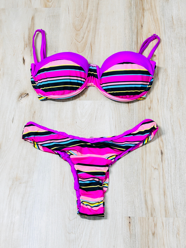 Push up Top with Thong Bikini Bottom