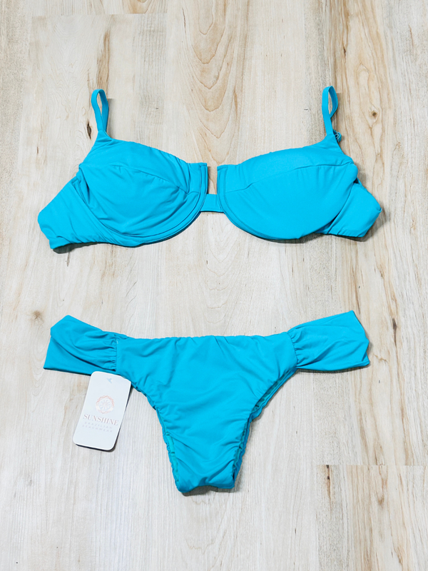 Wired Top with Thong Bikini Bottom