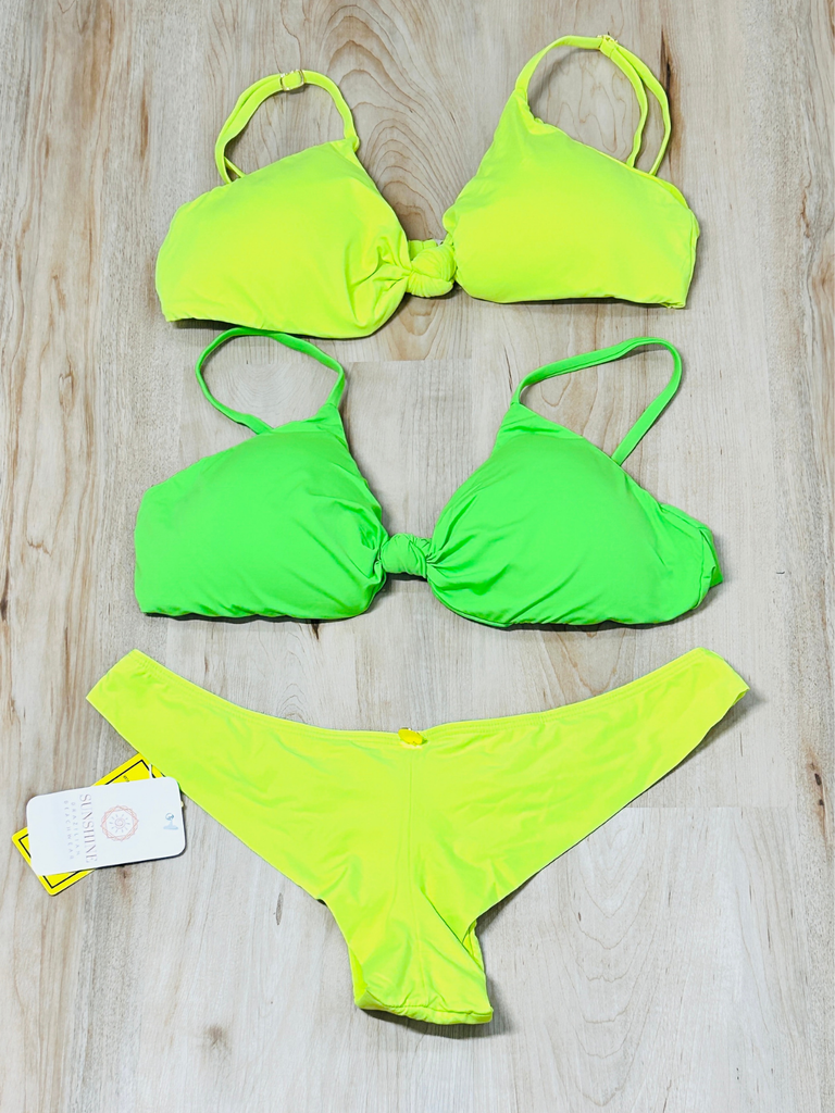 Neon Glow Reversible Bikini Set
