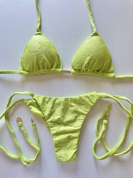 Bikini Side Ties - Light Green-
