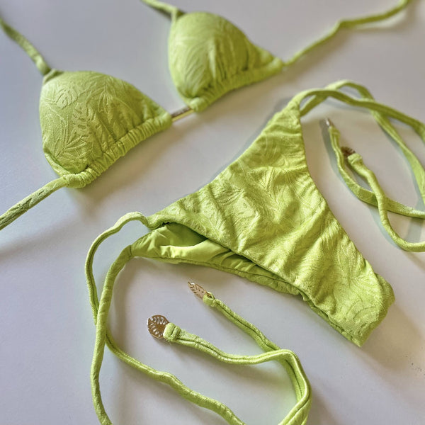 Bikini Side Ties - Light Green-