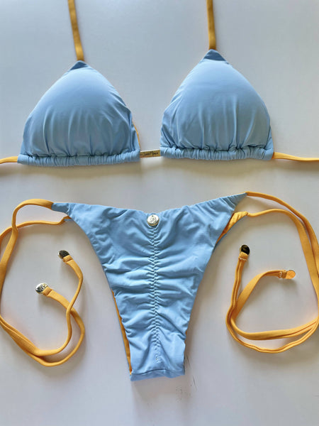 Bikini Side Ties -Baby Blue-