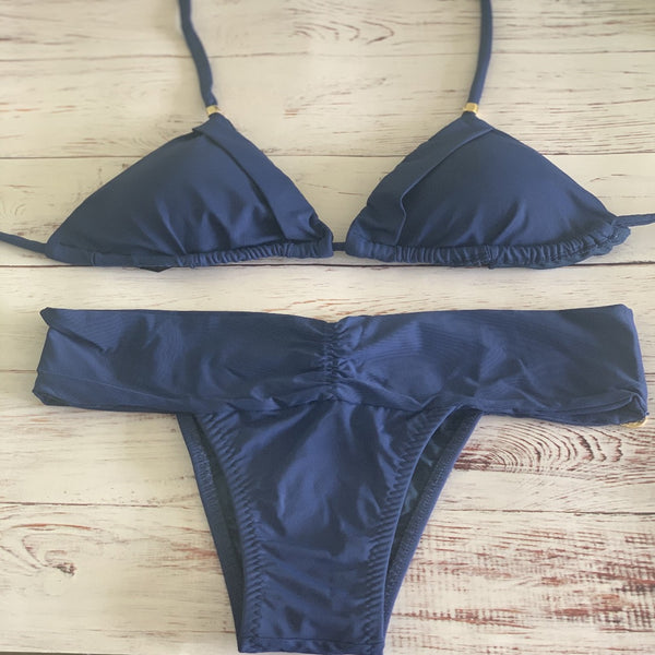 Top with Full Bottoms (Navy Blue)