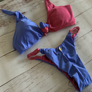 Top with Knot and Low-Rise Bottoms (Cindy Blue Jazz/Lichia)